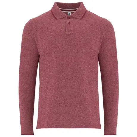 Polo vigoré de manga larga, con tapeta superpuesta de 2 botones a tono Vetonek