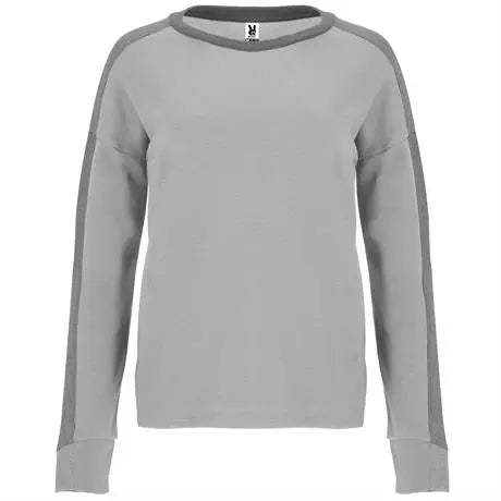 Sudadera de mujer, combinada con dos tejidos y dos colores Vetonek