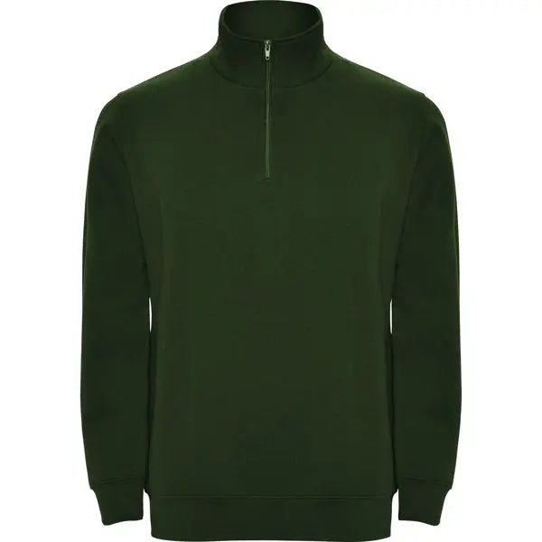 Sudadera con media cremallera a tono y cuello alto Vetonek
