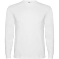 Camiseta de manga larga, costuras laterales, con cuello redondo de 4 capas y puños canalé 1x1 Vetonek