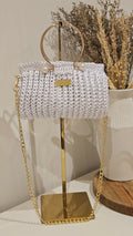 Bolso Perla Bride – Crochet Artesanal con Perlas para Novia