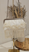Clutch Bride – Bolso de Novia Artesanal con Flores Bordadas