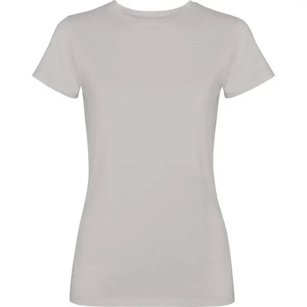 Camiseta de mujer de manga corta100% algodón con acabado lavado ácido Vetonek