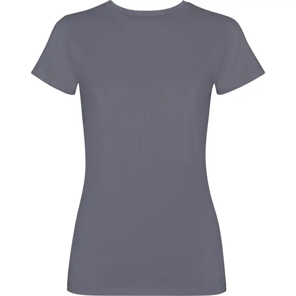 Camiseta de mujer de manga corta100% algodón con acabado lavado ácido Vetonek