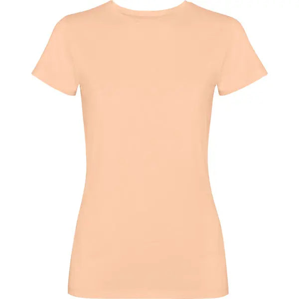 Camiseta de mujer de manga corta100% algodón con acabado lavado ácido Vetonek