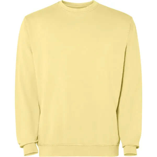 Sudadera unisex con cuello redondo 100% algodón Terry lavado al ácido Vetonek