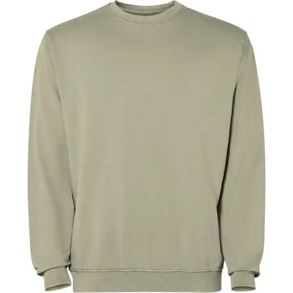 Sudadera unisex con cuello redondo 100% algodón Terry lavado al ácido Vetonek