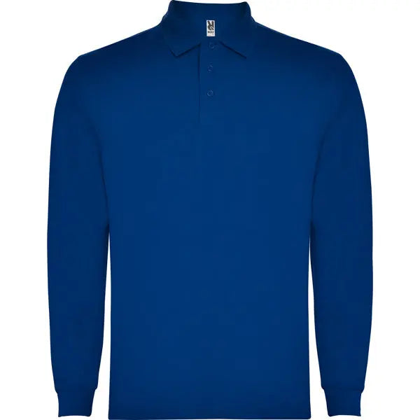 Polo de manga larga, con cuello y bocamangas acanalado, puños canalé 1x1 con elastano y cubrecosturas reforzado en cuello Vetonek