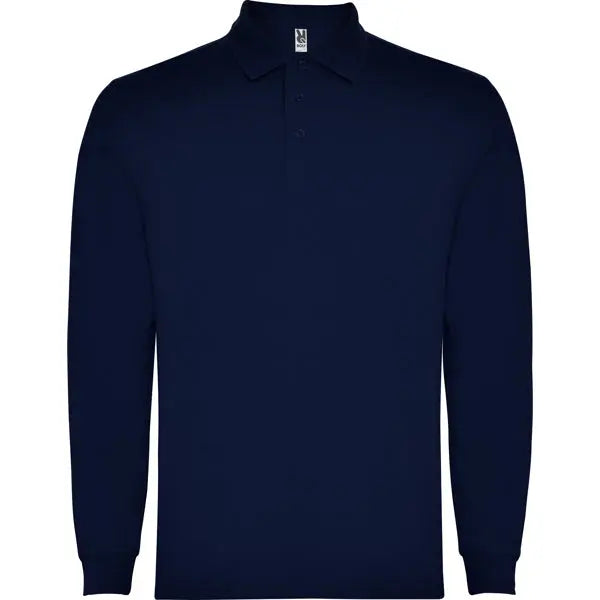 Polo de manga larga, con cuello y bocamangas acanalado, puños canalé 1x1 con elastano y cubrecosturas reforzado en cuello Vetonek