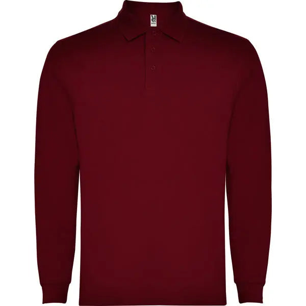 Polo de manga larga, con cuello y bocamangas acanalado, puños canalé 1x1 con elastano y cubrecosturas reforzado en cuello Vetonek