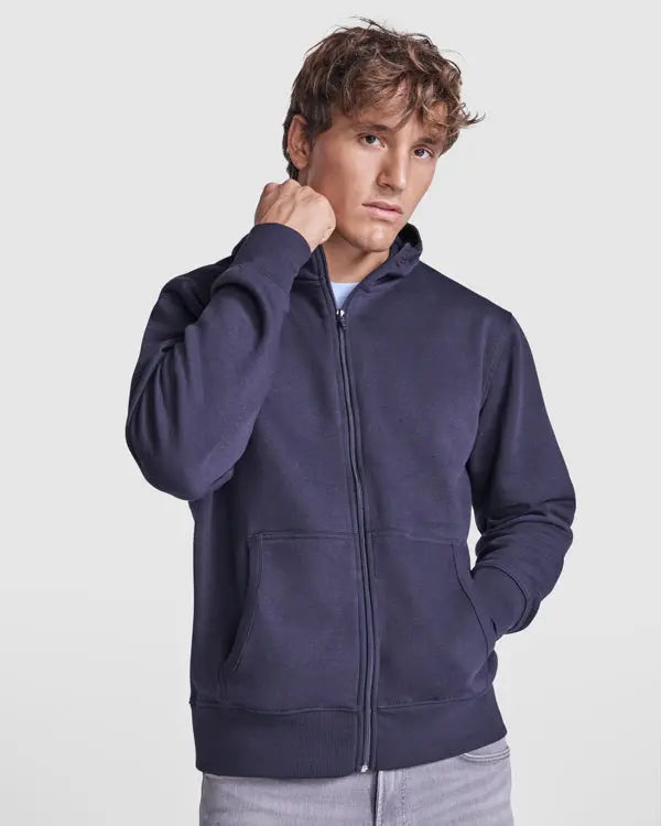 Sudadera con capucha, cuello alto y cremallera completa Vetonek