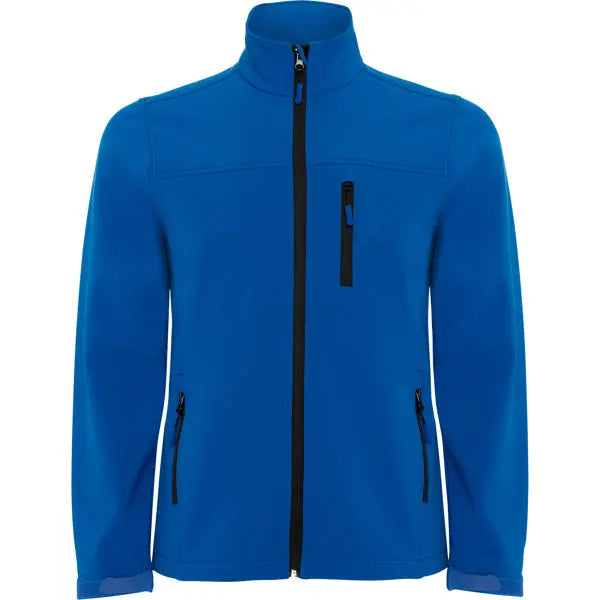 Softshell compuesto por 2 capas, con cremallera invertida efecto sellado, con protector de barbilla combinada y tirador Vetonek