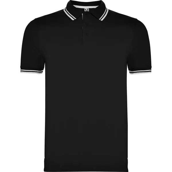 Polo de manga corta, cuello con tapeta de 3 botones a tono Vetonek