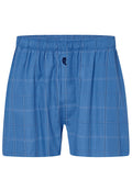 Calzoncillo Bóxer Hombre Algodón Popelín Cuadros - Azul 6933_38