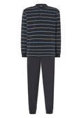 Pijama Hombre Invierno Premium Tapeta Algodón Punto - Gris 55025_22