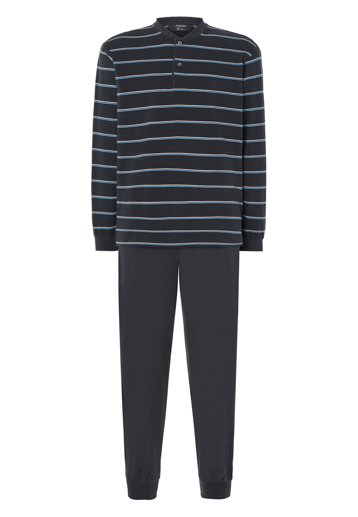 Pijama Hombre Invierno Premium Tapeta Algodón Punto - Gris 55025_22
