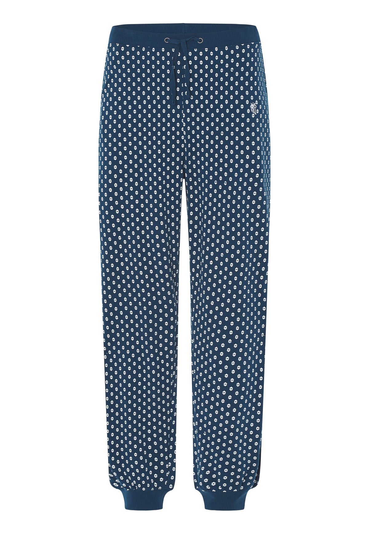 Pantalón Pijama Hombre Largo Algodón Punto Cuadros - Azul 8509_36