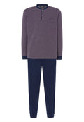 Pijama Hombre Invierno Premium Tapeta Algodón Punto - Rojo 55023_94