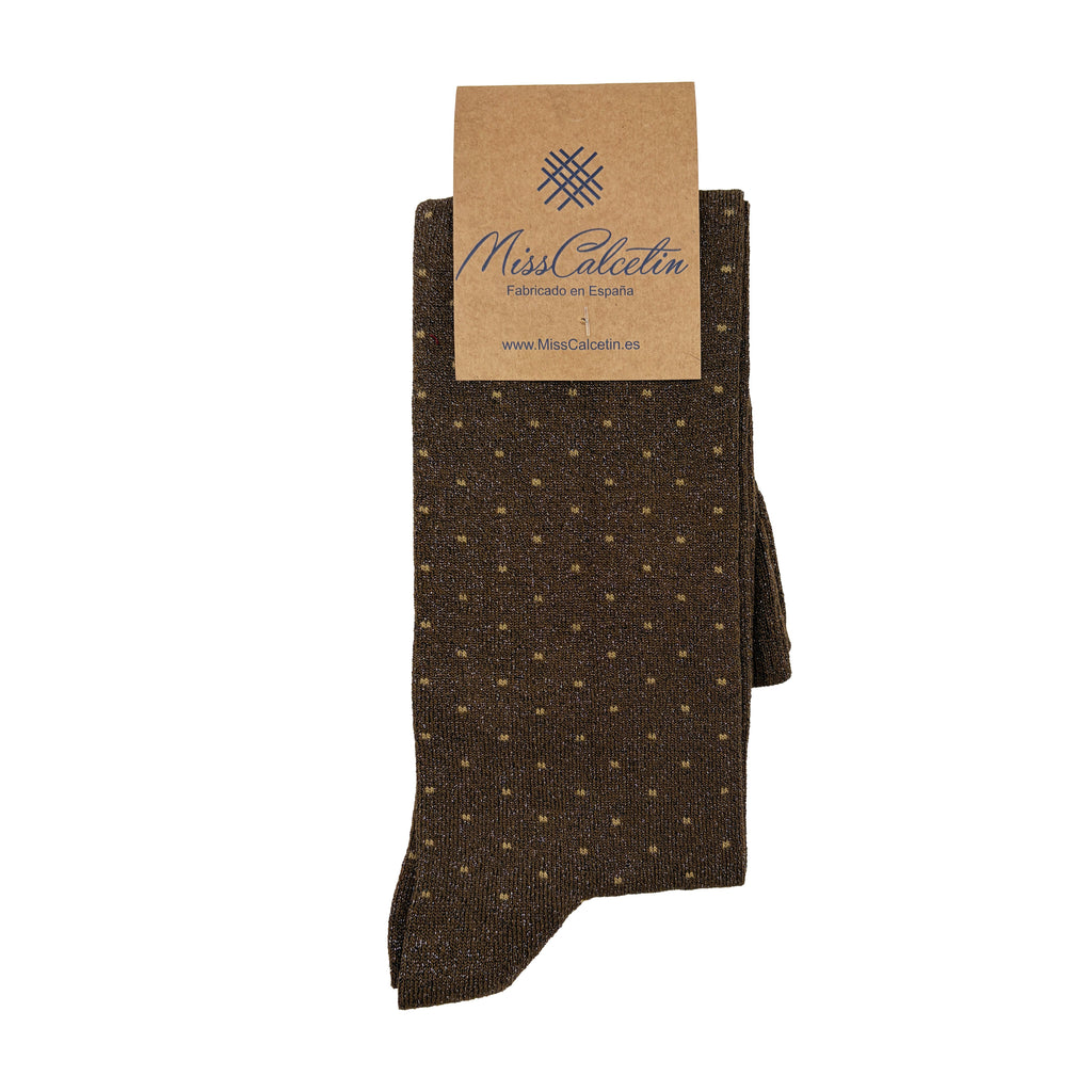 Caña Alta Brilli Brilli Topitos Chocolate-Beige
