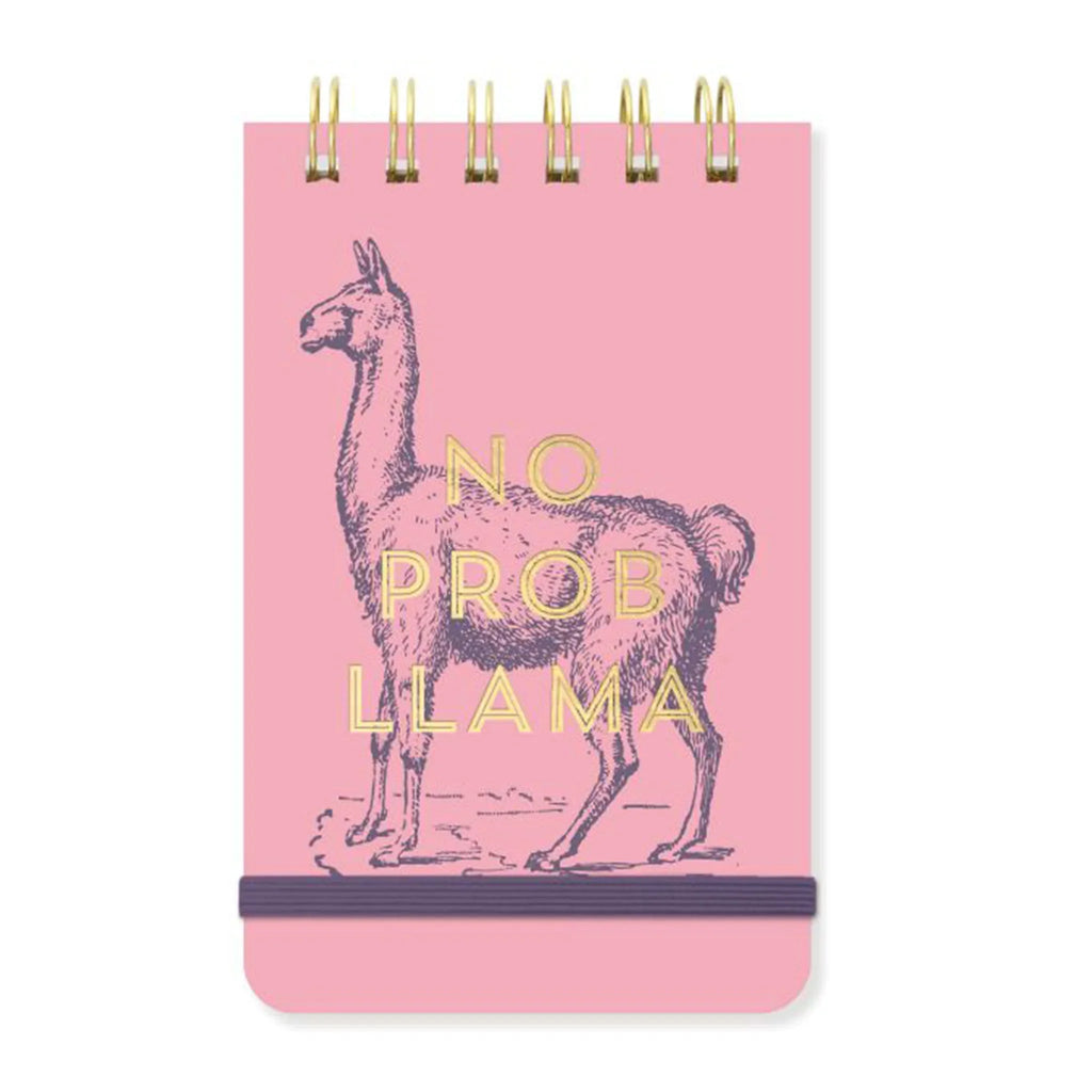 Bloc de Notas Vintage Sass - No Prob Lama | Diseño Divertido con Encuadernación en Espiral