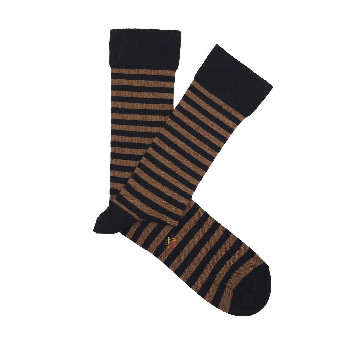 Caña Baja Rayas Finas Brown-Negro