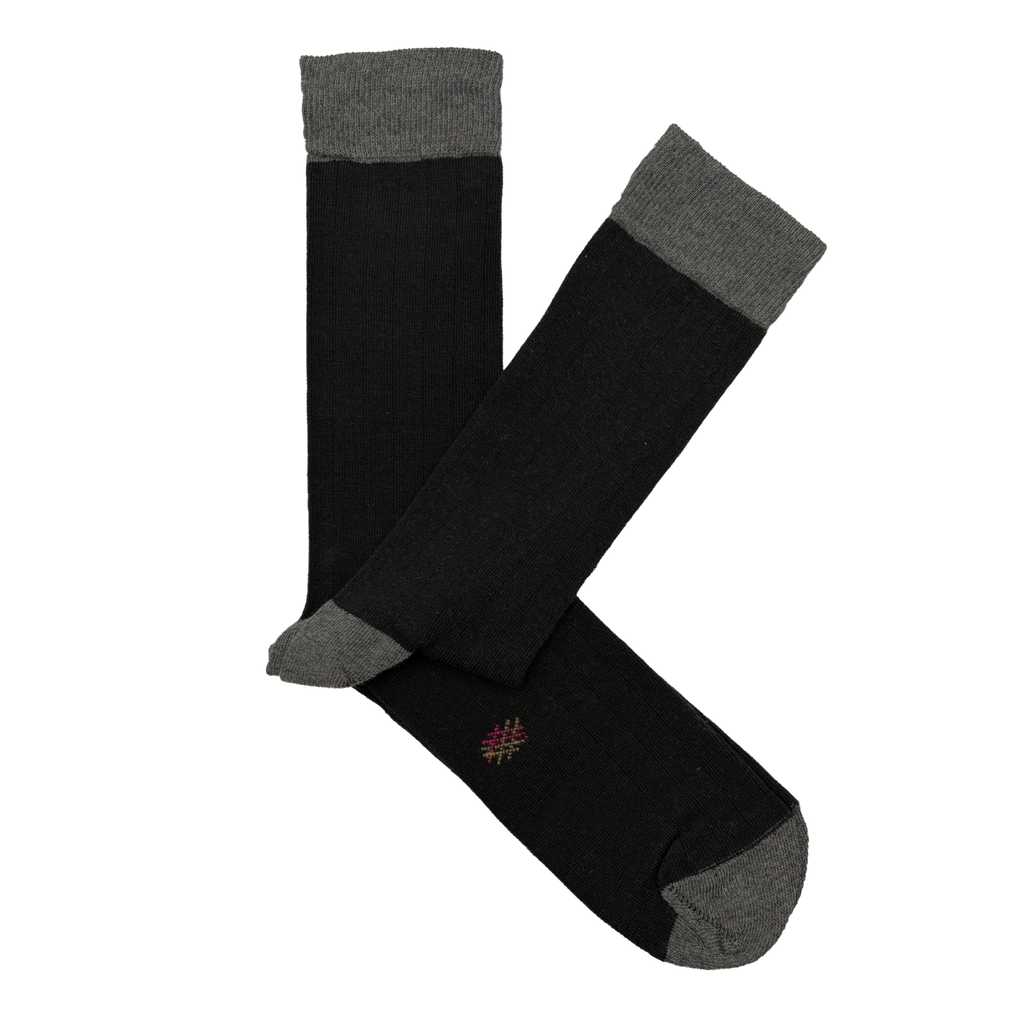 Caña Baja Canalé Negro-Gris