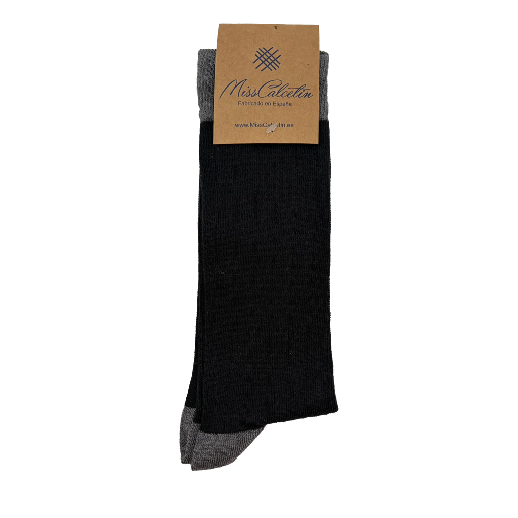 Caña Baja Canalé Negro-Gris