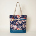 Bolso de hombro Cora «Floral fondo marino»