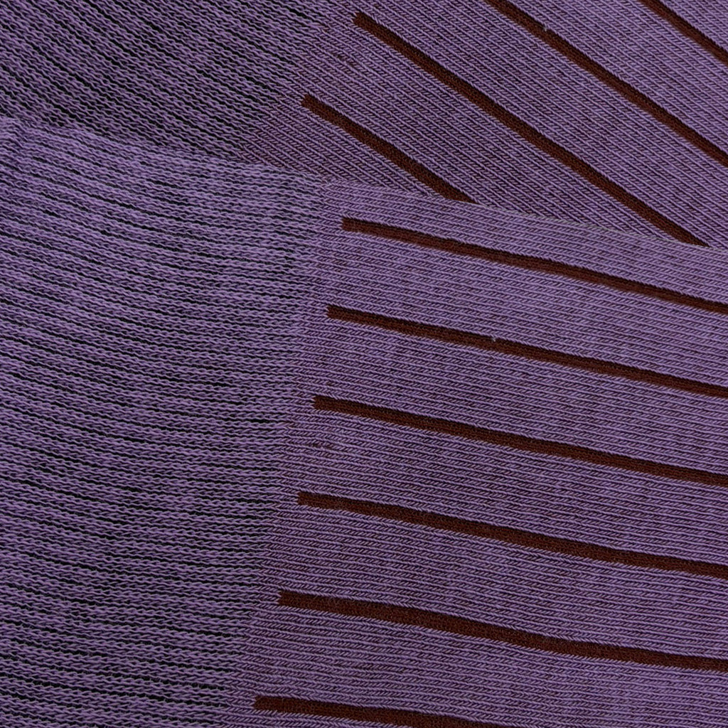 Caña Alta Raya Vertical Malva-Burdeos