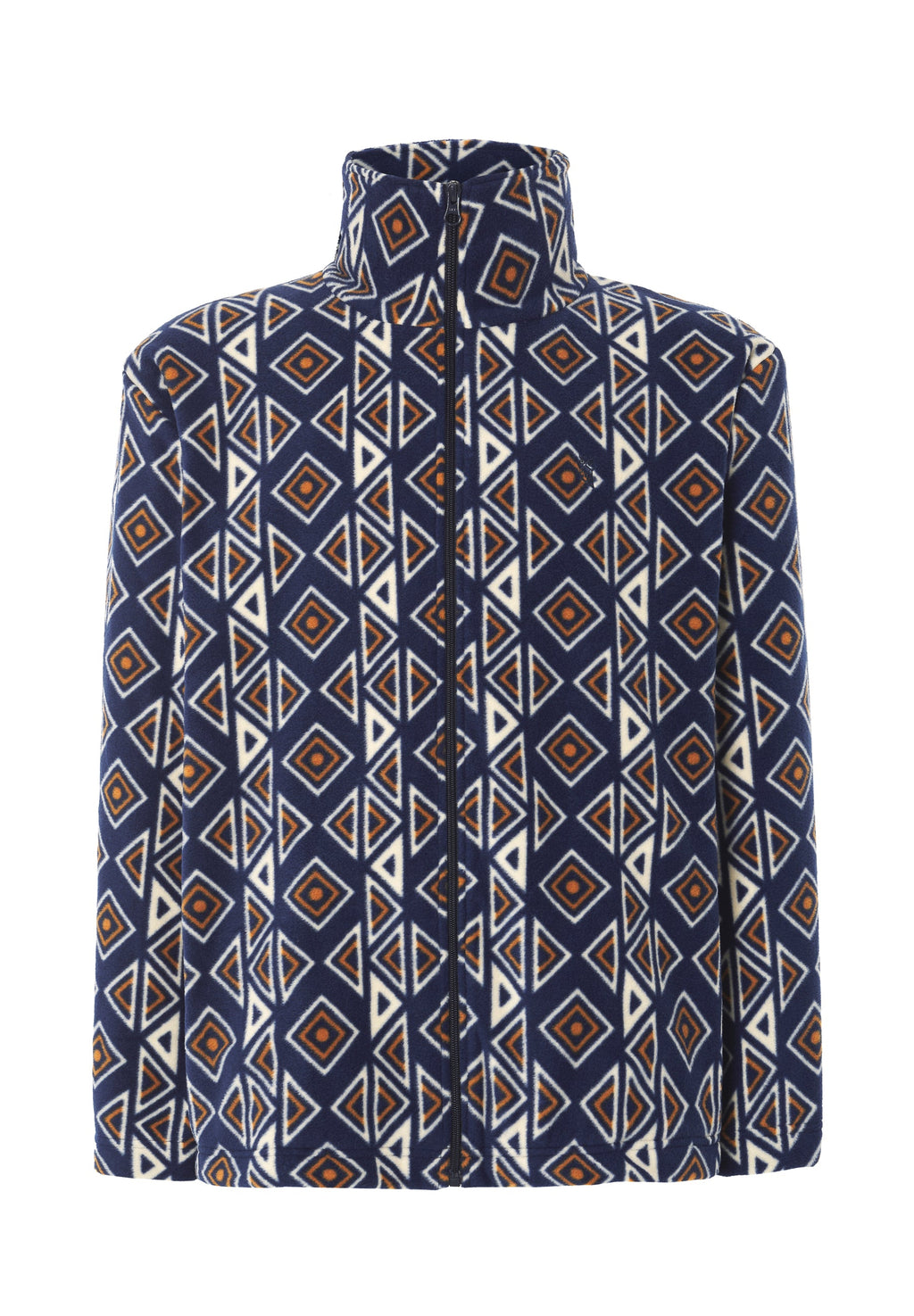 Chaqueta de Pijama Hombre Invierno Premium Forro Polar Estampado - Azul 0501_39
