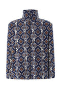 Chaqueta de Pijama Hombre Invierno Premium Forro Polar Estampado - Azul 0501_39