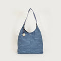 Bolso de hombro Ina «Jacquard azul tejano»