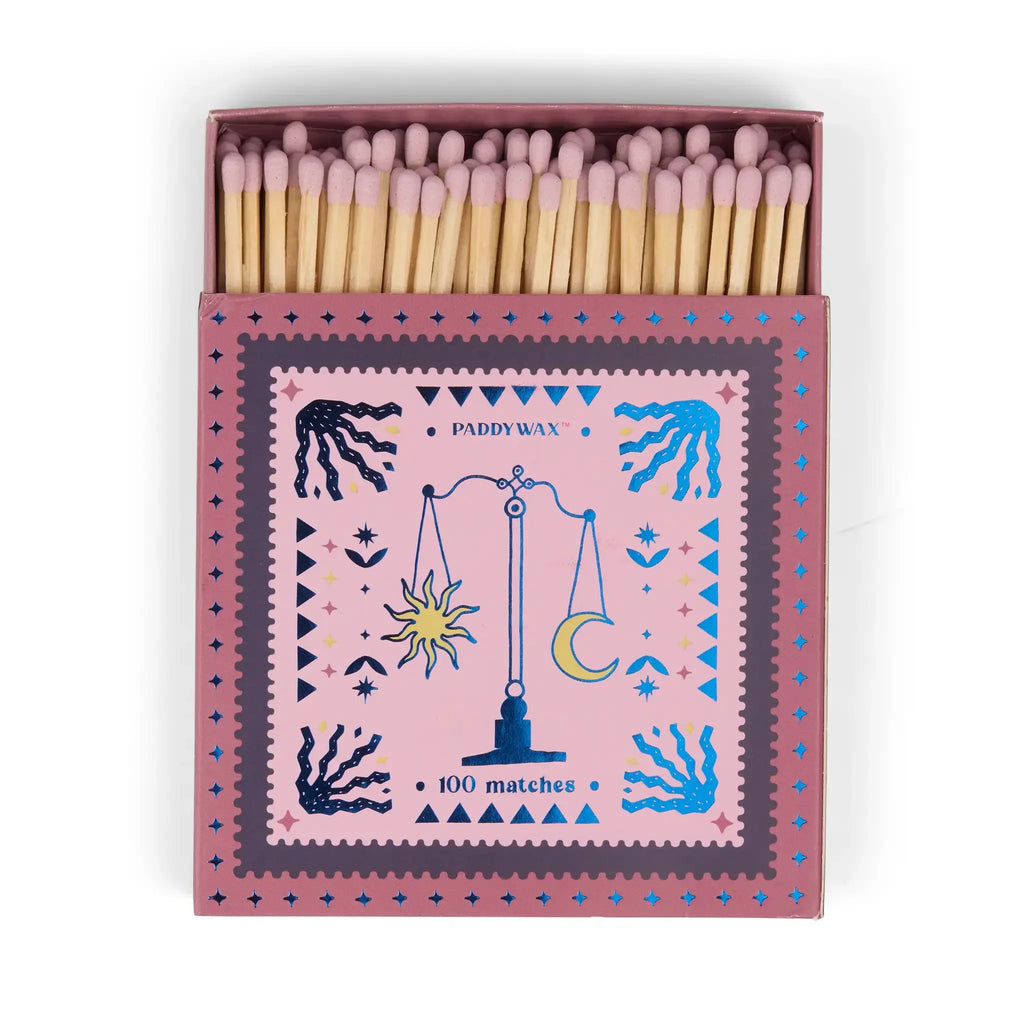 Jumbo Cajas de Cerillas Paddywax - Balance | 100 Cerillas de Diseño Exclusivo