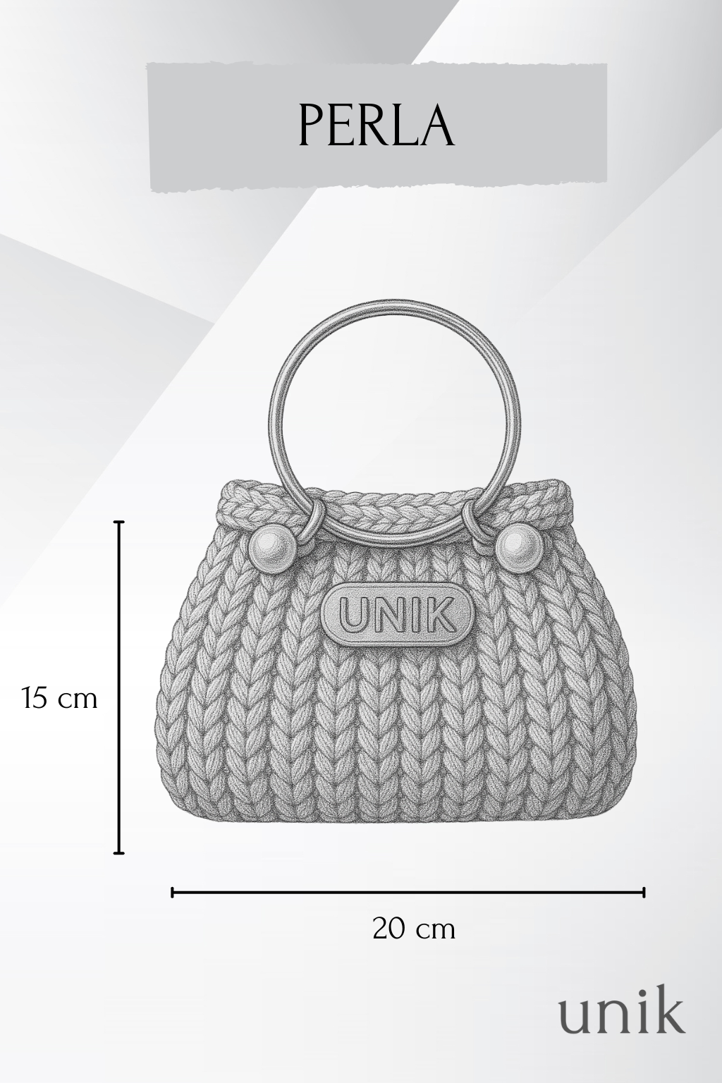 Bolso Perla Bride – Crochet Artesanal con Perlas para Novia