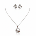 Conjunto Infantil de Collar y Pendientes Mariposas 100% Acero Inoxidable