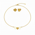 Conjunto Trois Cœurs de Corazones Entrelazados