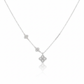 Collar Quatrefoil Cascade de Diamants