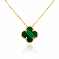 Collar Flora Verde de Acero Inoxidable – Diseño Exclusivo