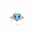 Anillo Blue Halo Suprême