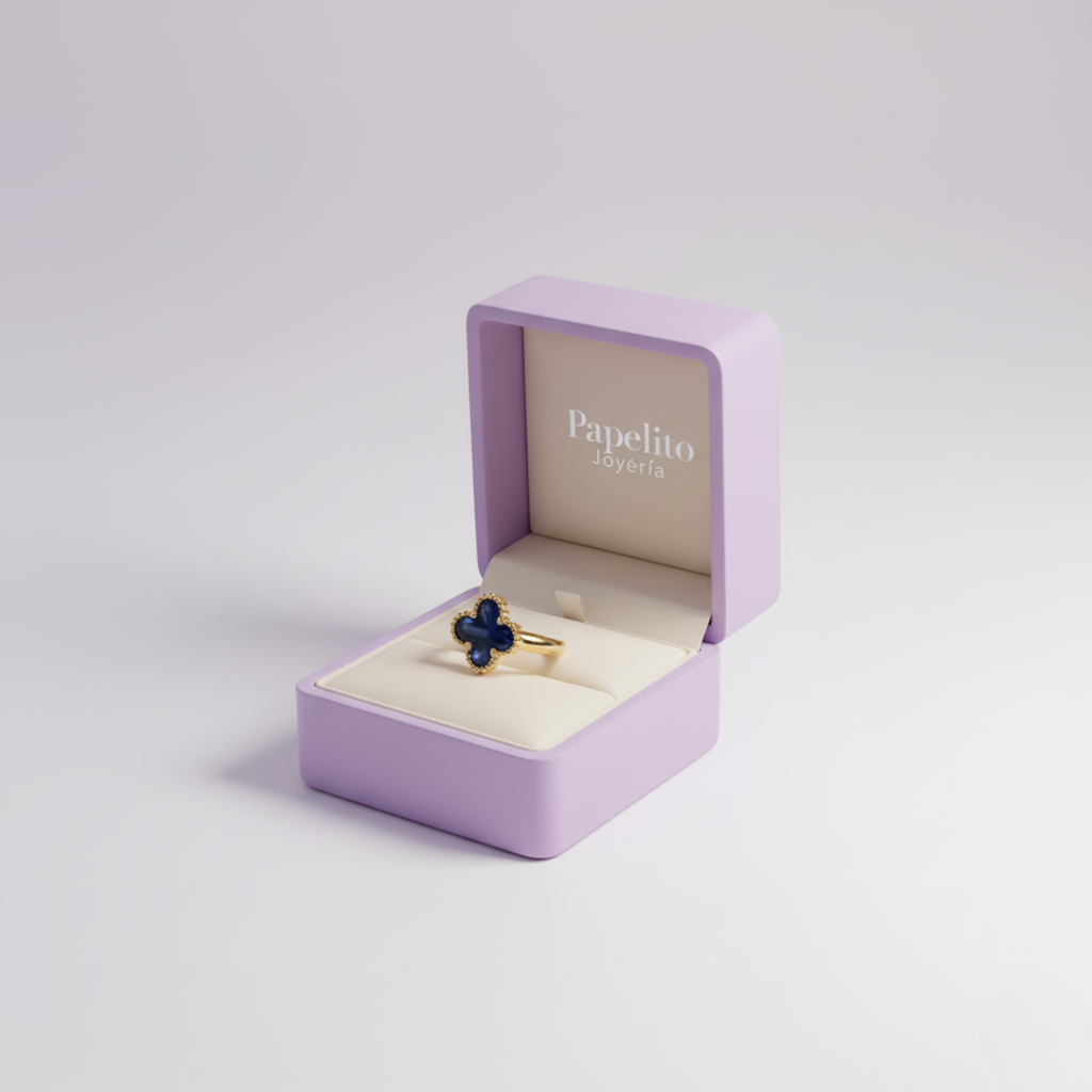 Anillo Midnight Quatrefoil