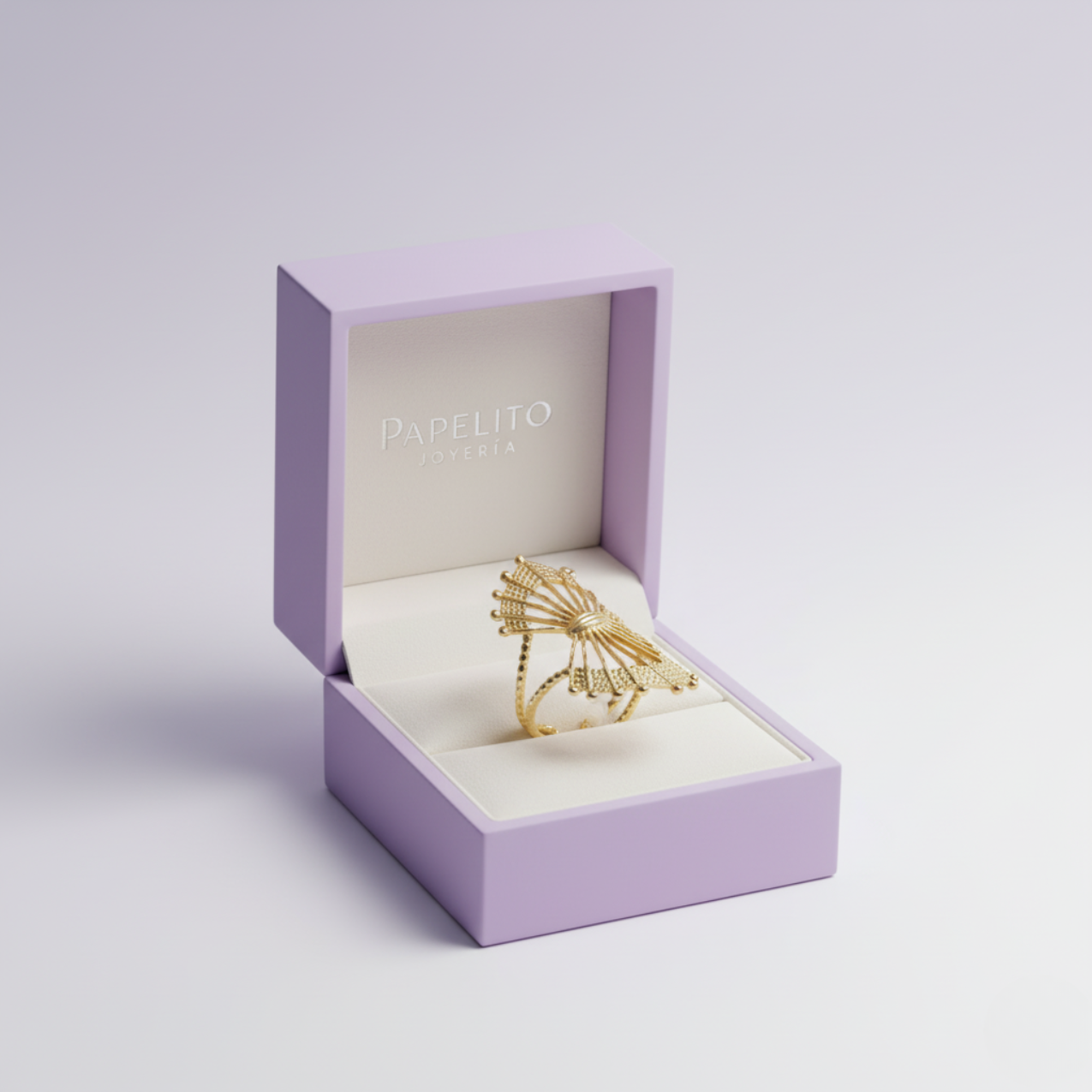 Anillo Sunburst Radiante