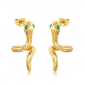 Pendientes Esculturales 'Serpent Doré'