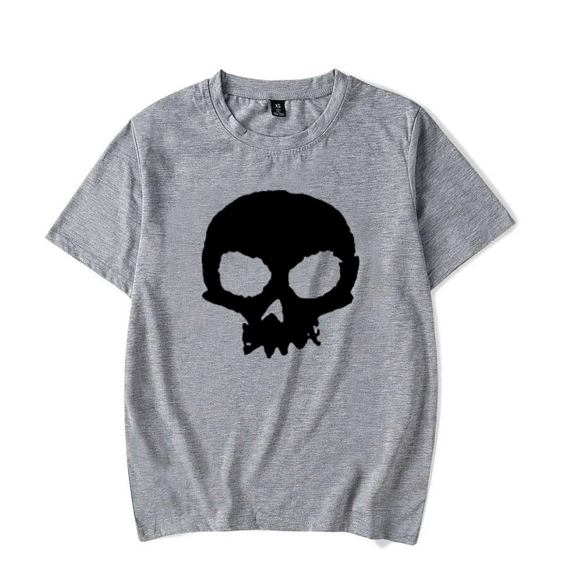 Camiseta Oversized Calavera Gráfica Hombre — Streetwear Casual