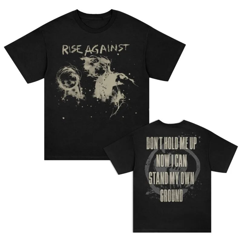 Camiseta Vintage Rise Against Chicago — Punk Streetwear Unisex
