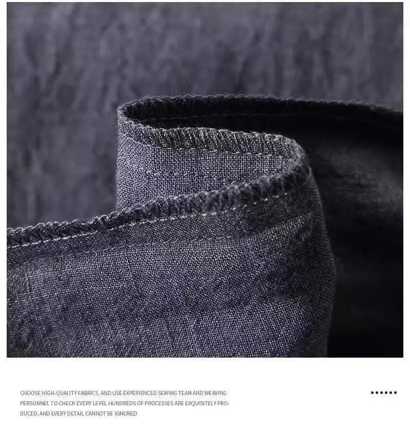 Nueva camisa de algodón de lino para hombres