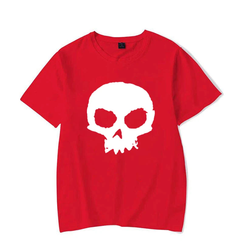 Camiseta Oversized Calavera Gráfica Hombre — Streetwear Casual