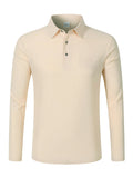Camiseta polo de manga larga de lino