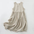 Vestido Midi Halter Sin Mangas – Elegancia Casual para Verano