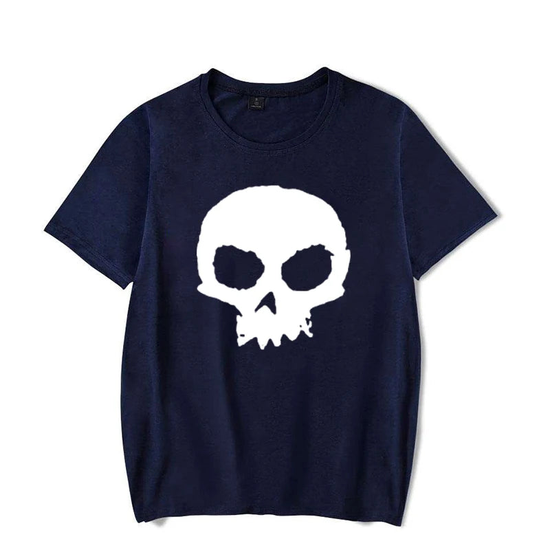 Camiseta Oversized Calavera Gráfica Hombre — Streetwear Casual