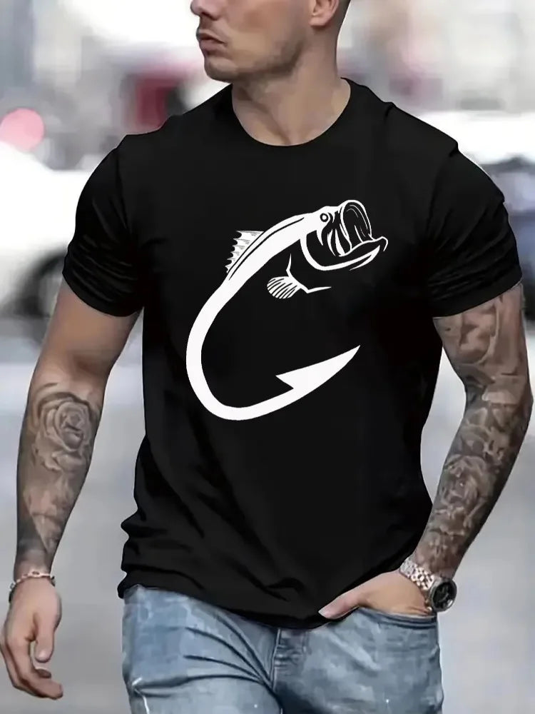 Camiseta Algodón Estampado Gráfico Vintage Hombre — Oversized Streetwear
